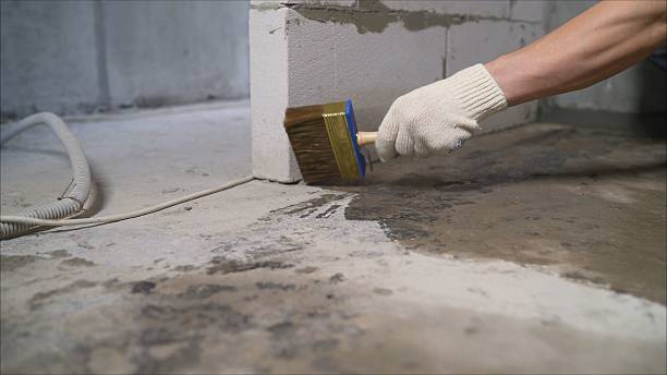 SJ Waterproofing Pros Exterior Waterproofing coverage map for Bloomington, IL and surrounding area